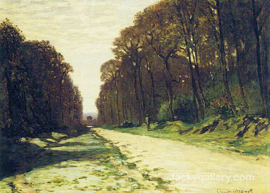 Road in a Forest Fontainebleau by Claude Monet paintings reproduction